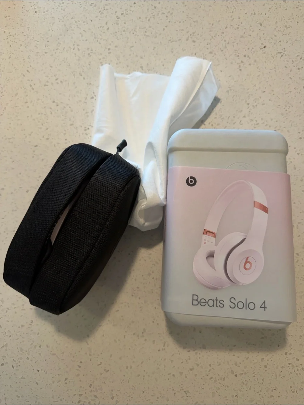 Beats by Dre Solo 4 Wireless Headphones - Light Pink with Rose Gold Accents